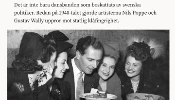 Staffan Bjerstedt skriver om Gustav Wally i Fokus