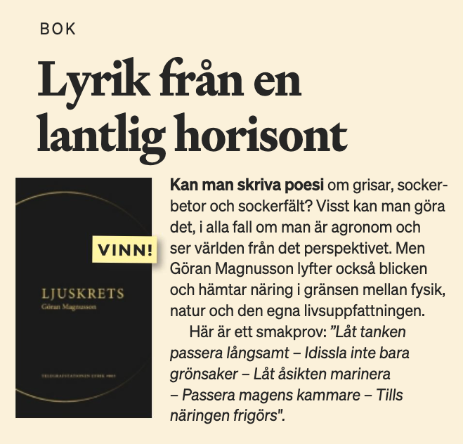 Naturvetaren uppmärksammar Ljuskrets